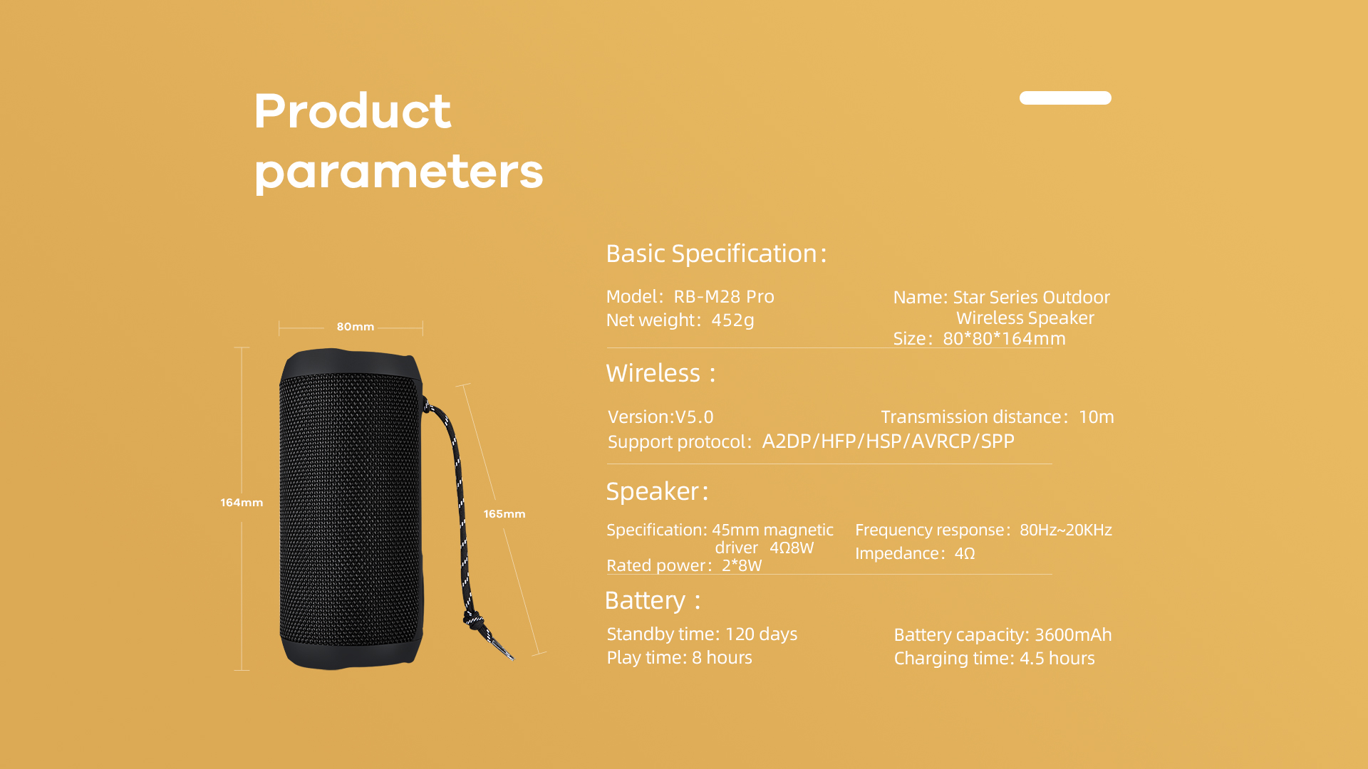 Loa bluetooth RB - M28 Pro - Chính hãng Remax