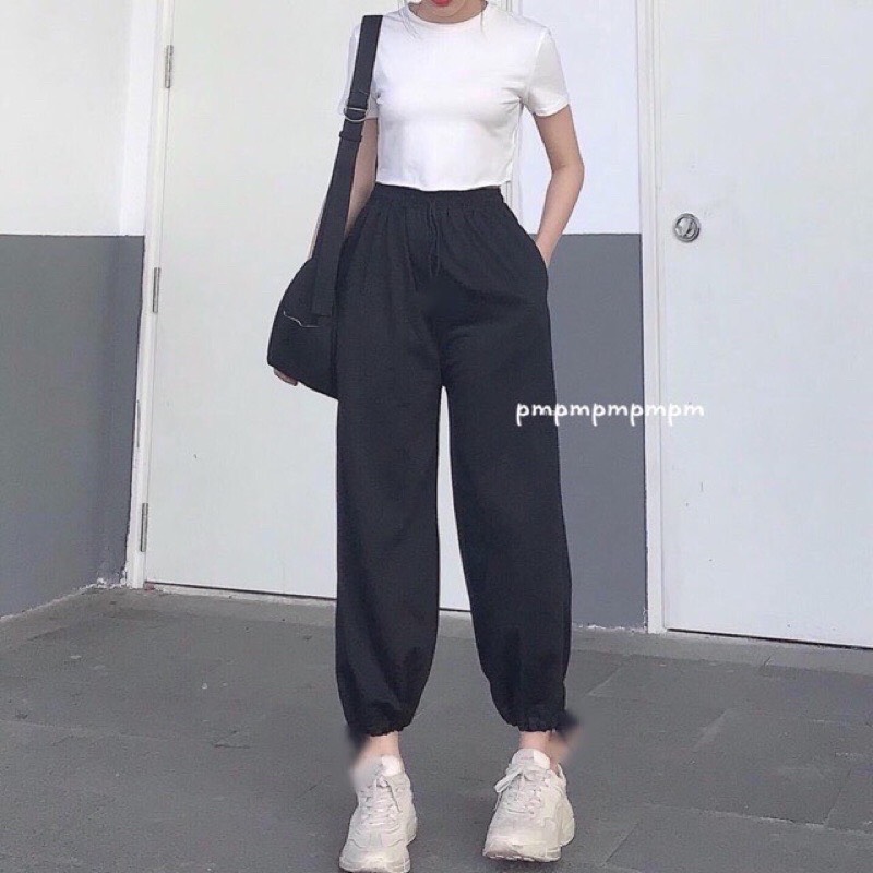 SÉT ÁO CROPTOP BOZIP KÈM QUẦN BOM