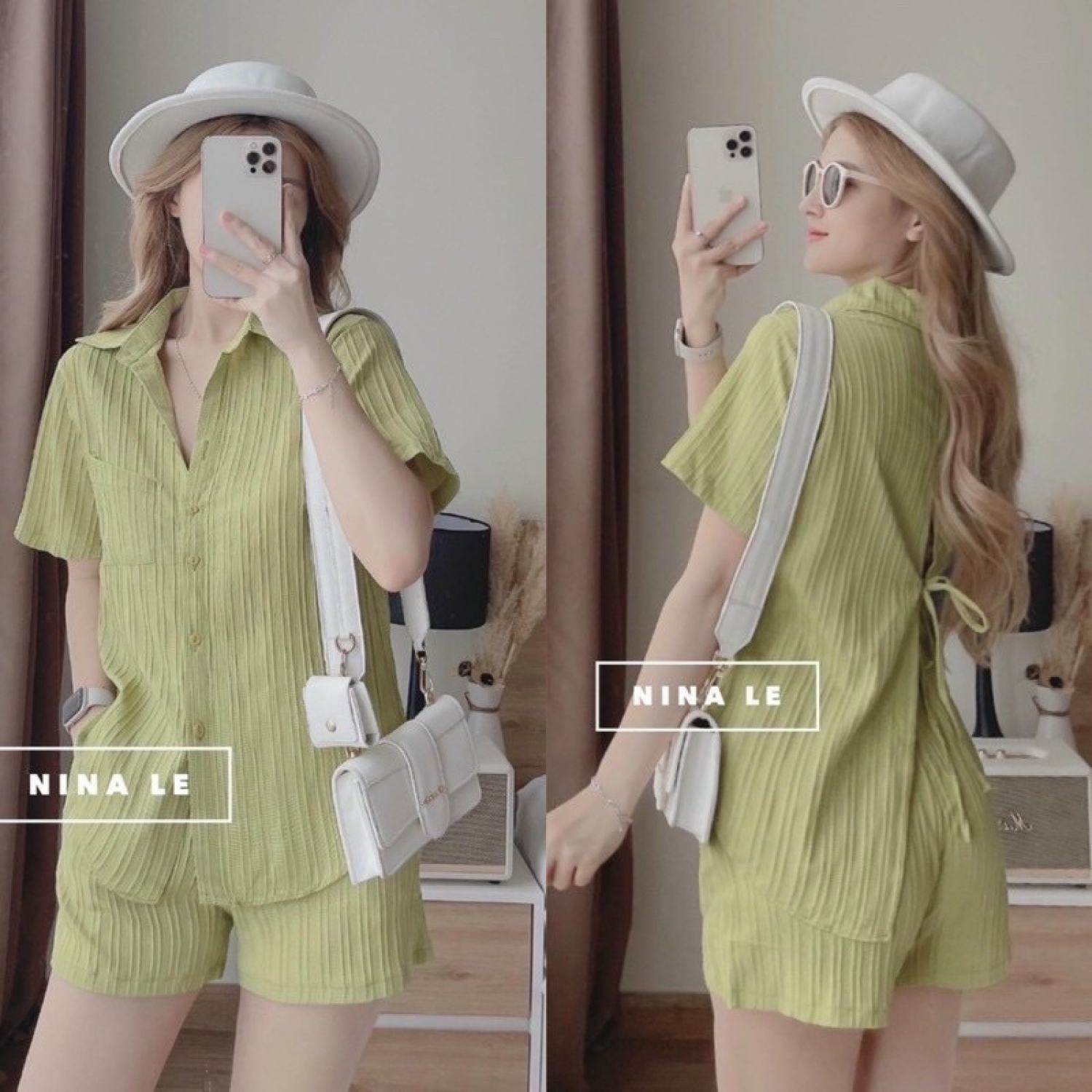 HỎA TỐC [SẴN] ẢNH THẬT (60-90kg) BIGSIZE MINSTORE.VN SET SƠ MI XẺ SAU BIGSIZE