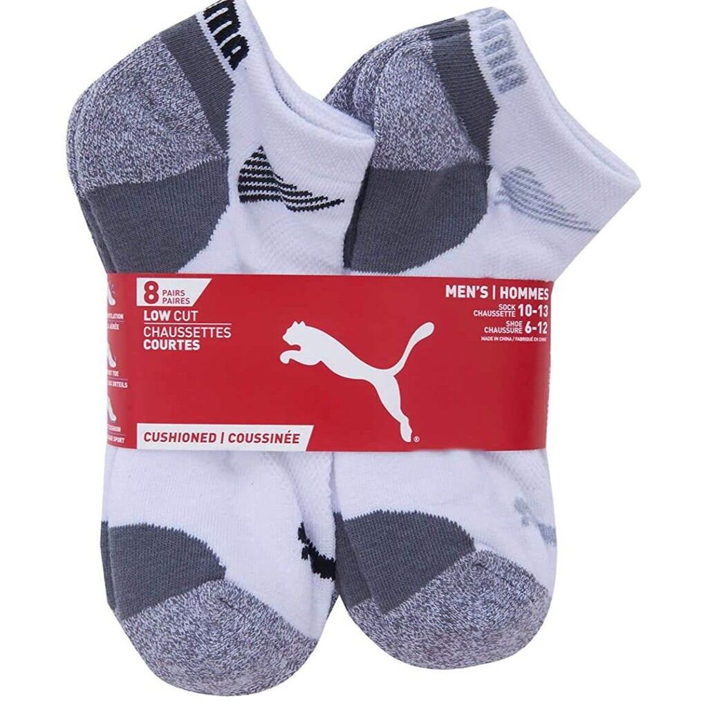 Bộ vớ thể thao cổ thấp Puma cho nam (8 đôi)