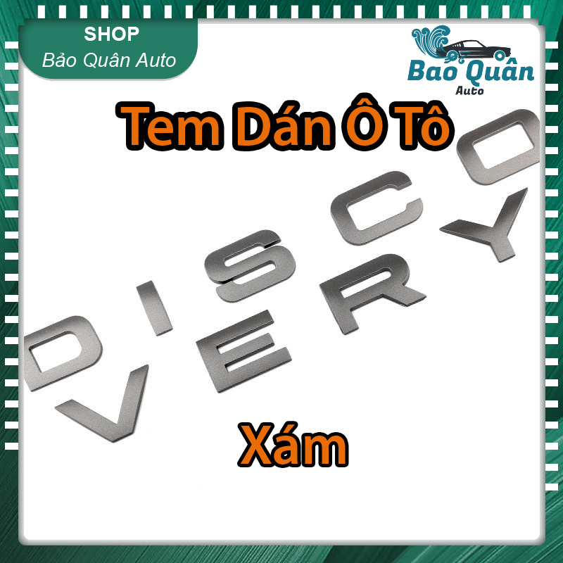 Tem DISCOVERY dán trang trí nắp capo nắp cốp ô tô