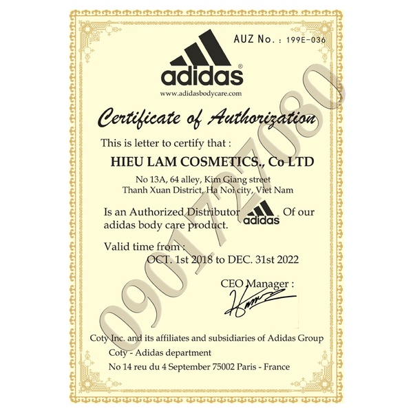 Nước hoa Adidas Ice Dive For Men 100ml - EU
