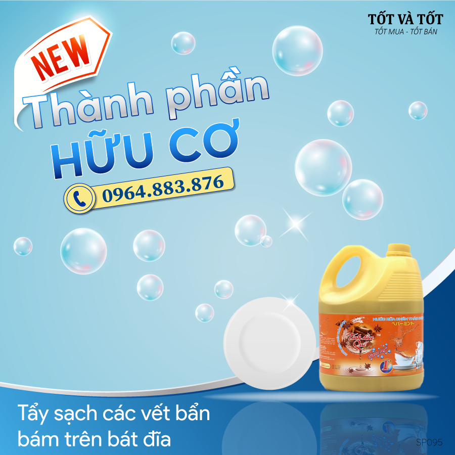 Nước rửa bát tinh dầu quế Ánh Dương 3.2 lít