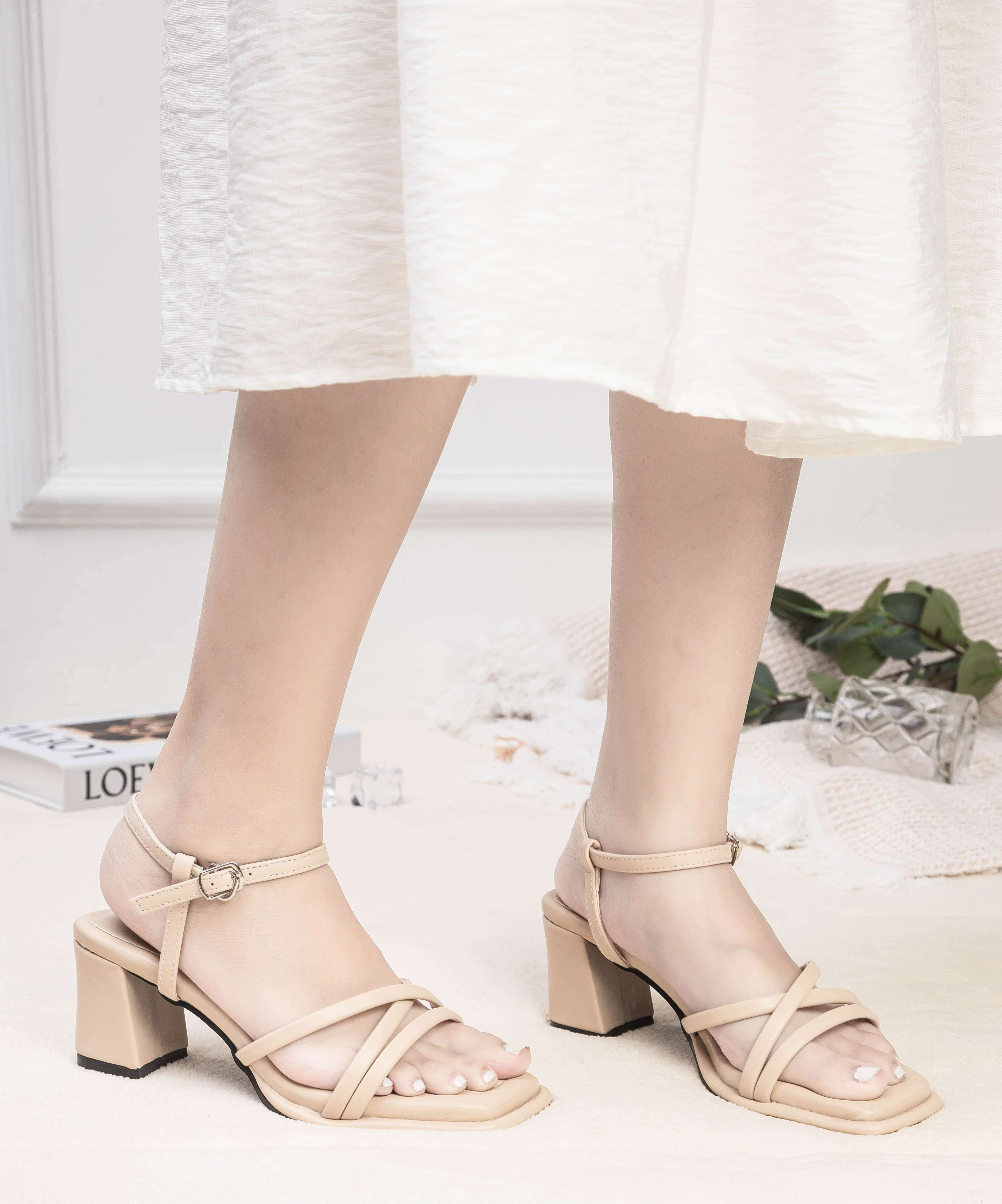 Giày Sandal Cao Gót 6cm Quai Mảnh Pixie H159