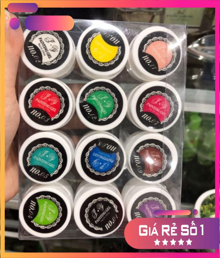 Set gel vẽ 12 màu chất gel đặc đẹp