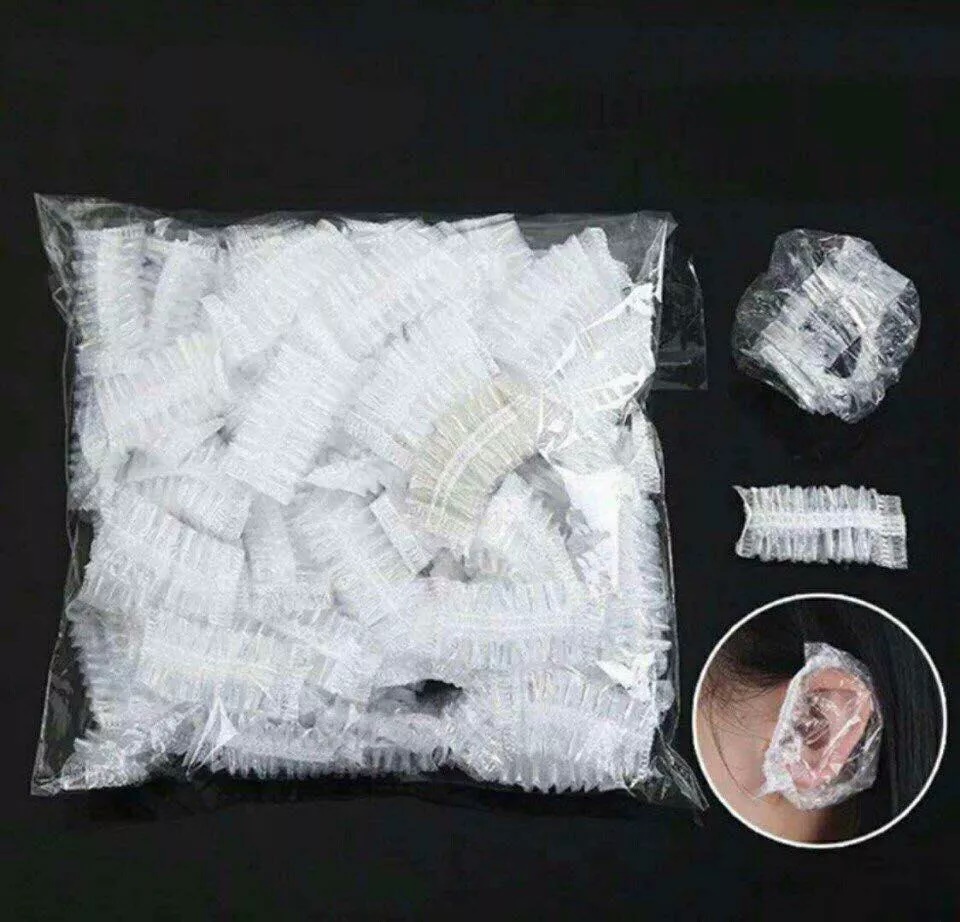 Bịt tai nilon dùng 1 lần cho Salon(gói 100cai)