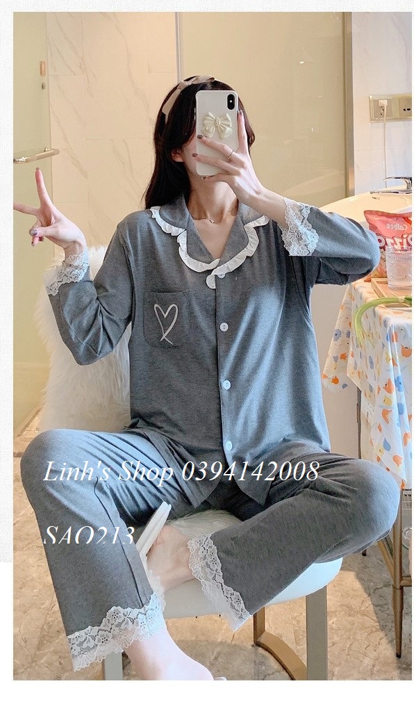 Bộ Bầu Dài Tay Sau Sinh-SAQ133