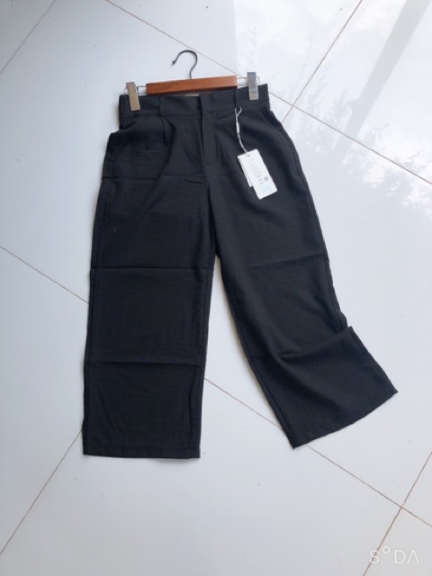 Quần Culottes Nữ Cúc Khoá Kiểu Nhật Dáng Lỡ