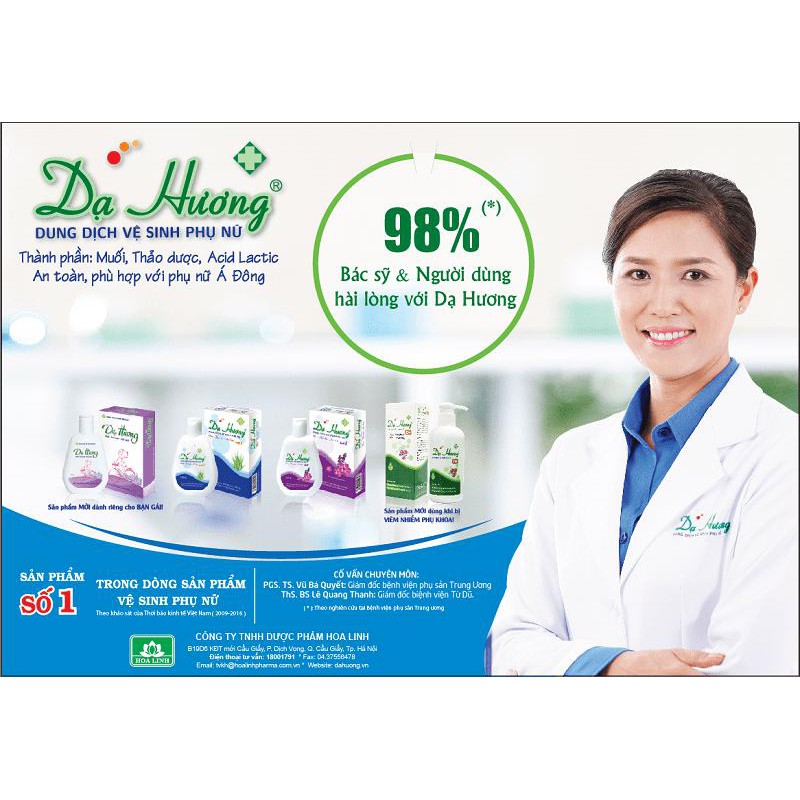 Dạ Hương - dung dịch vệ sinh phụ nữ