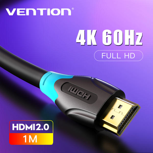 Vention dây cáp HDMI 2.0 4K High Speed  HDMI Male to Male 2.0 Cable Monitor Video Cable with 3D 4K 60Hz for HDTV LCD Projector Laptop PS3 PS4 Switch HD HDMI Cable