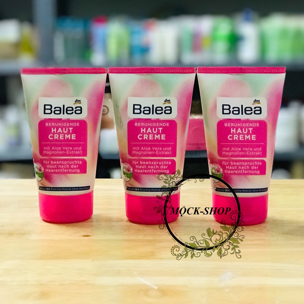 Kem dưỡng làm dịu da sau khi tẩy lông Balea 125ml hàng Đức đủ bill
