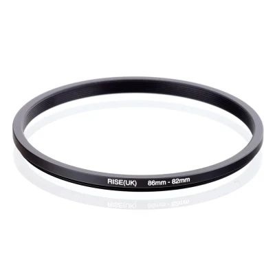 Super 7d RISE(UK) 86mm 82mm 86 82mm 86 to 82 Step down Ring Filter Adapter black