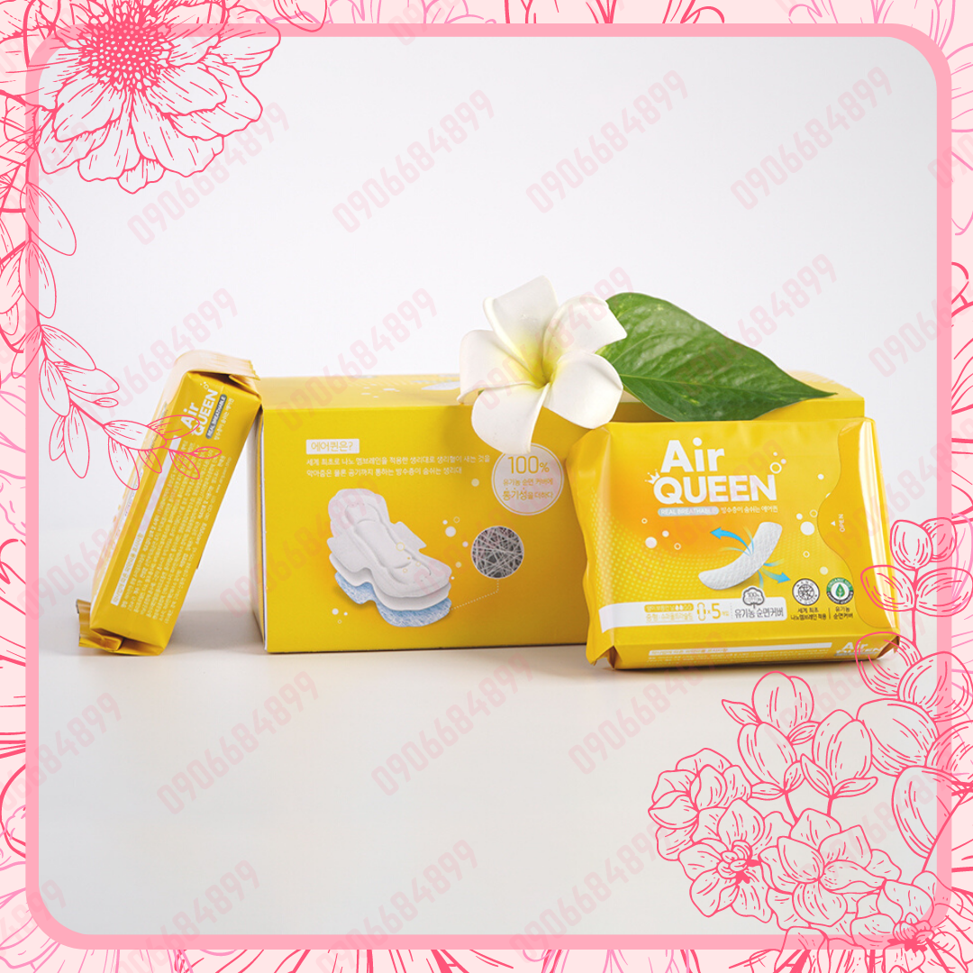 Băng Vệ Sinh Siêu Mỏng Air Queen 🌸 Nhập khẩu Hàn Quốc 🌸