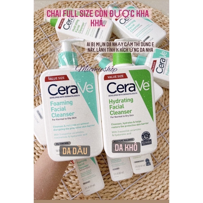 Sửa rửa mặt CERAVE dịu nhẹ dành cho mọi loại da