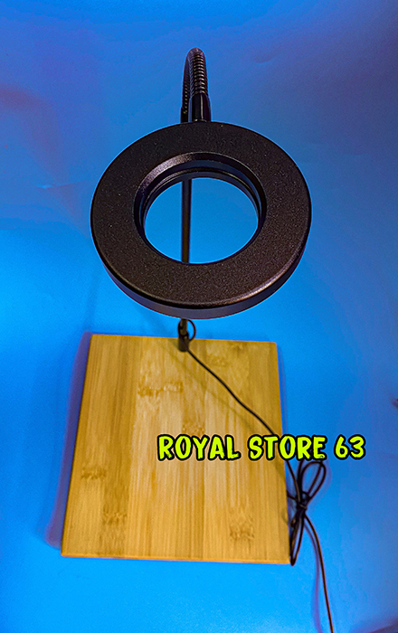 Đèn led rọi có đế gỗ vuông cho hồ cá, terrarium