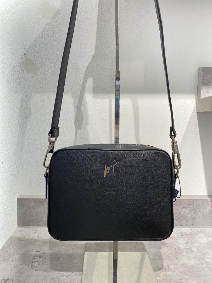 TÚI XÁCH NỮ WT Leather MINI MESSENGER Da Bò Thật . Mùa Đen, Đỏ