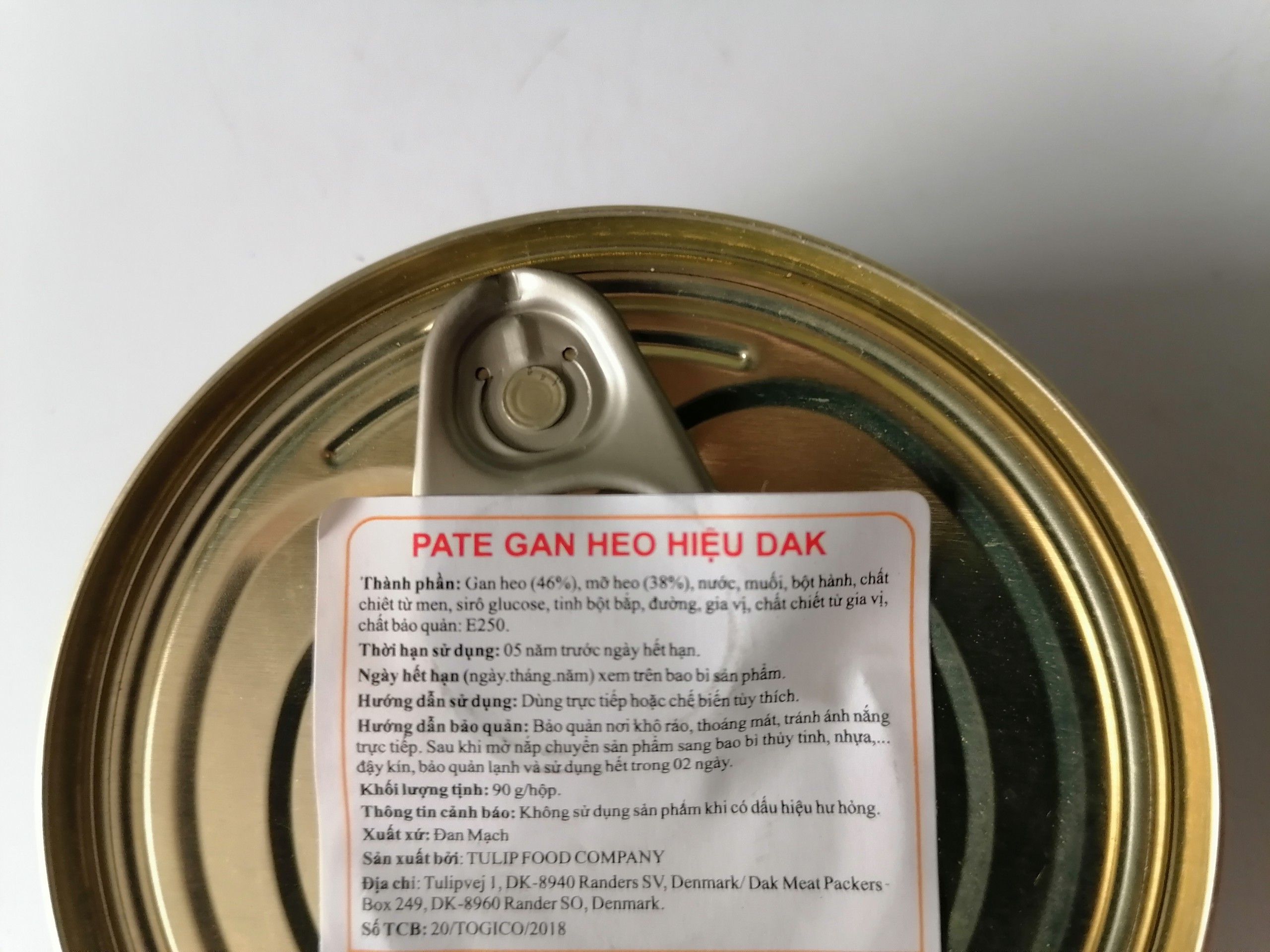 [90g – Hộp tròn] Patê gan heo [Denmark] DAK Pork Liver Paste (tgc-hk)