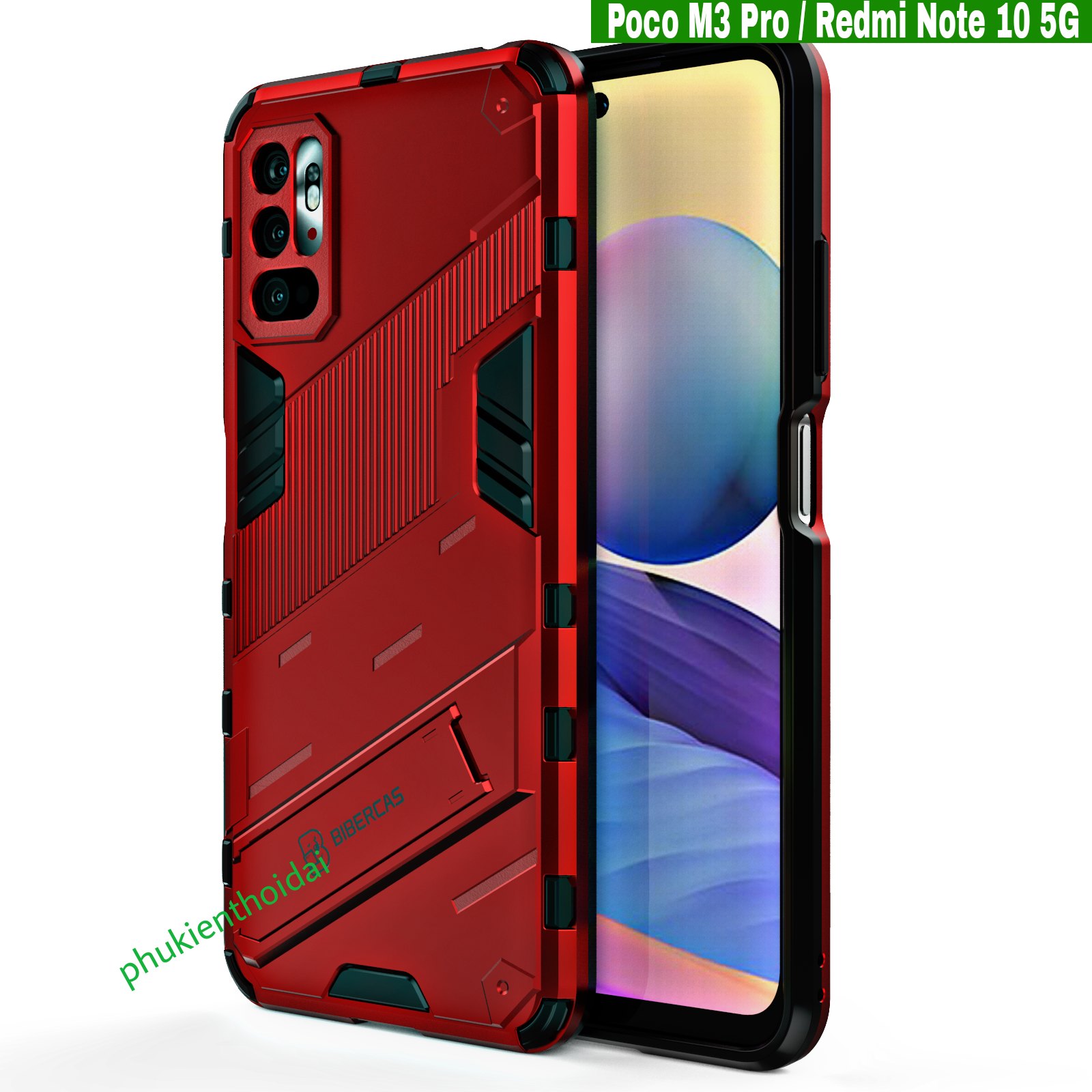 ỐP LƯNG REDMI NOTE 10 5G / POCO M3 PRO DÙNG CHUNG IRON MAN VER 2 CHỐNG SỐC THỜI TRANG CAO CẤP