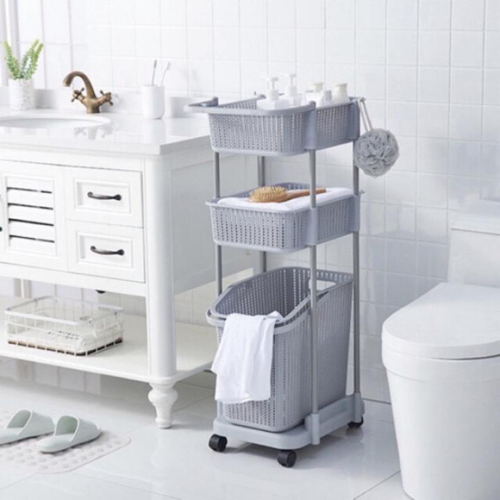 [HCM](tiết kiệm không gian) Kệ đa năng 3 tầng plastic chất lượng cao việt nhật cao cấp
