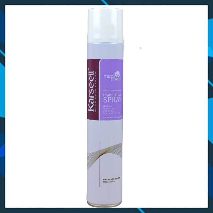 Keo xịt tóc giữ nếp cứng karseell maca essence hair styling spray 380ml