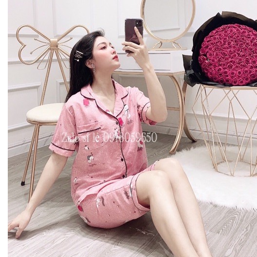 Bộ Ngủ pijama quần lửng chất đẹp