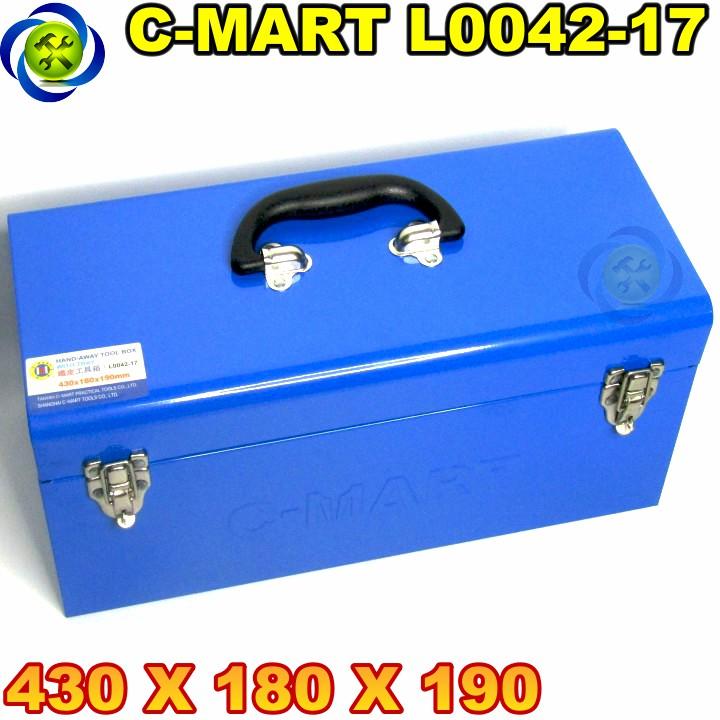 [HCM]Thùng đồ nghề sắt C-Mart L0042-17 430 X 180 X 190