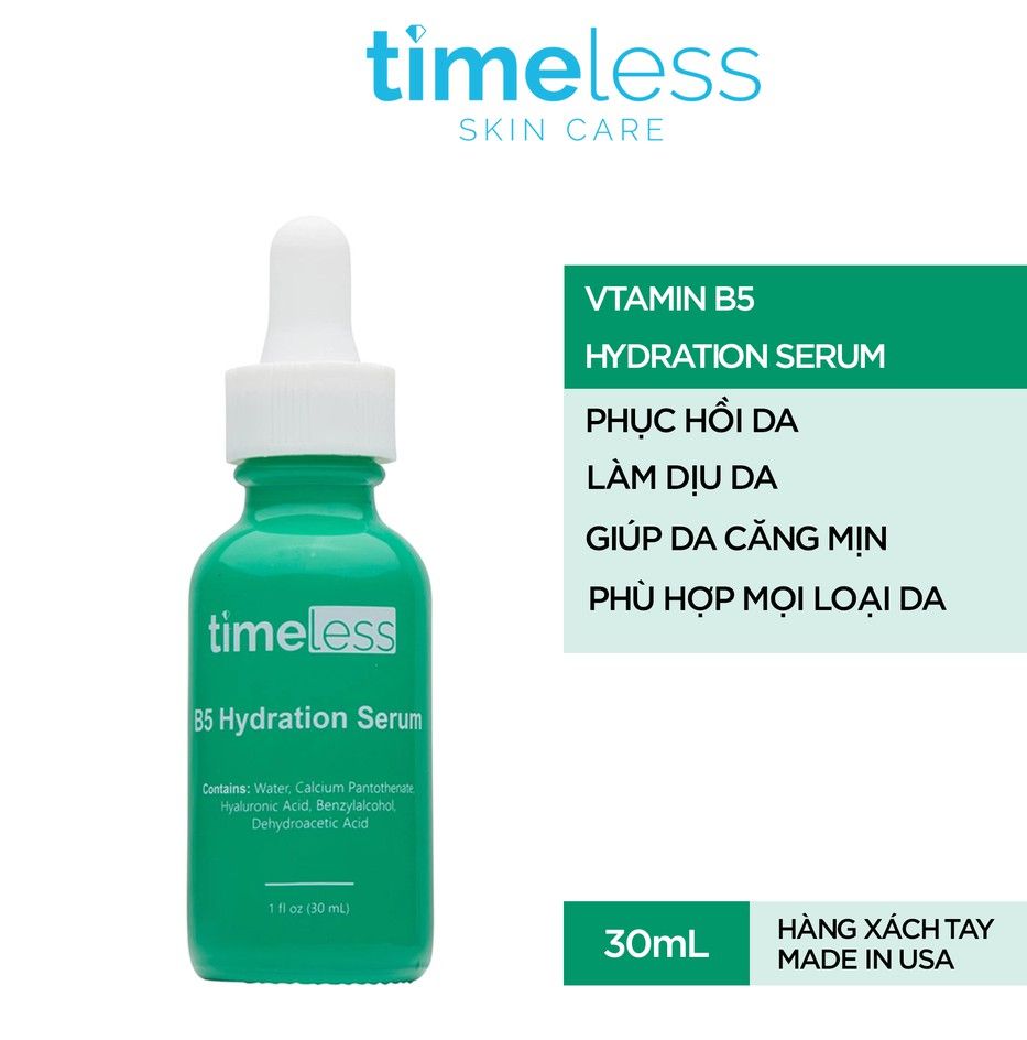 Tinh Chất Phục Hồi Da Timeless Vitamin B5 Hydration Serum