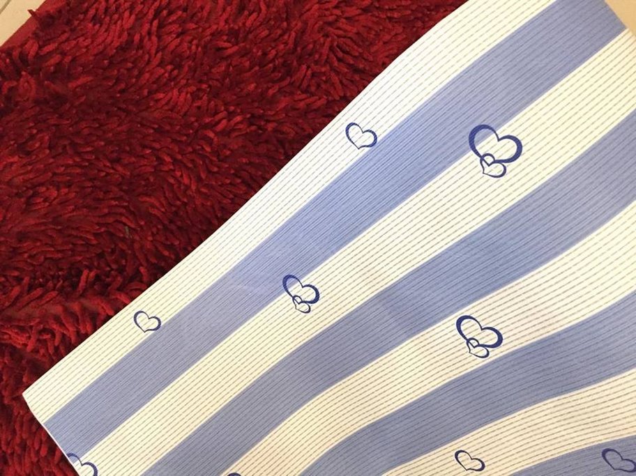 combo 10 giấy dán tường sọc xanhj DTL 55