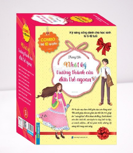 Combo Bộ 10 Cuốn - Nhật Ký Trưởng Thành Của Đứa Trẻ Ngoan (Hộp Boxset) Tặng Truyện Cổ Tích Song Ngữ Anh Việt
