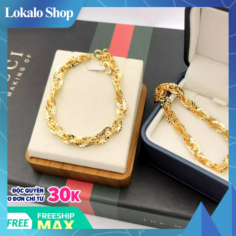 Lắc Tay Nữ Đuôi Phụng Mạ Vàng 24 k Sang Chảnh 072R.UH - QC045R