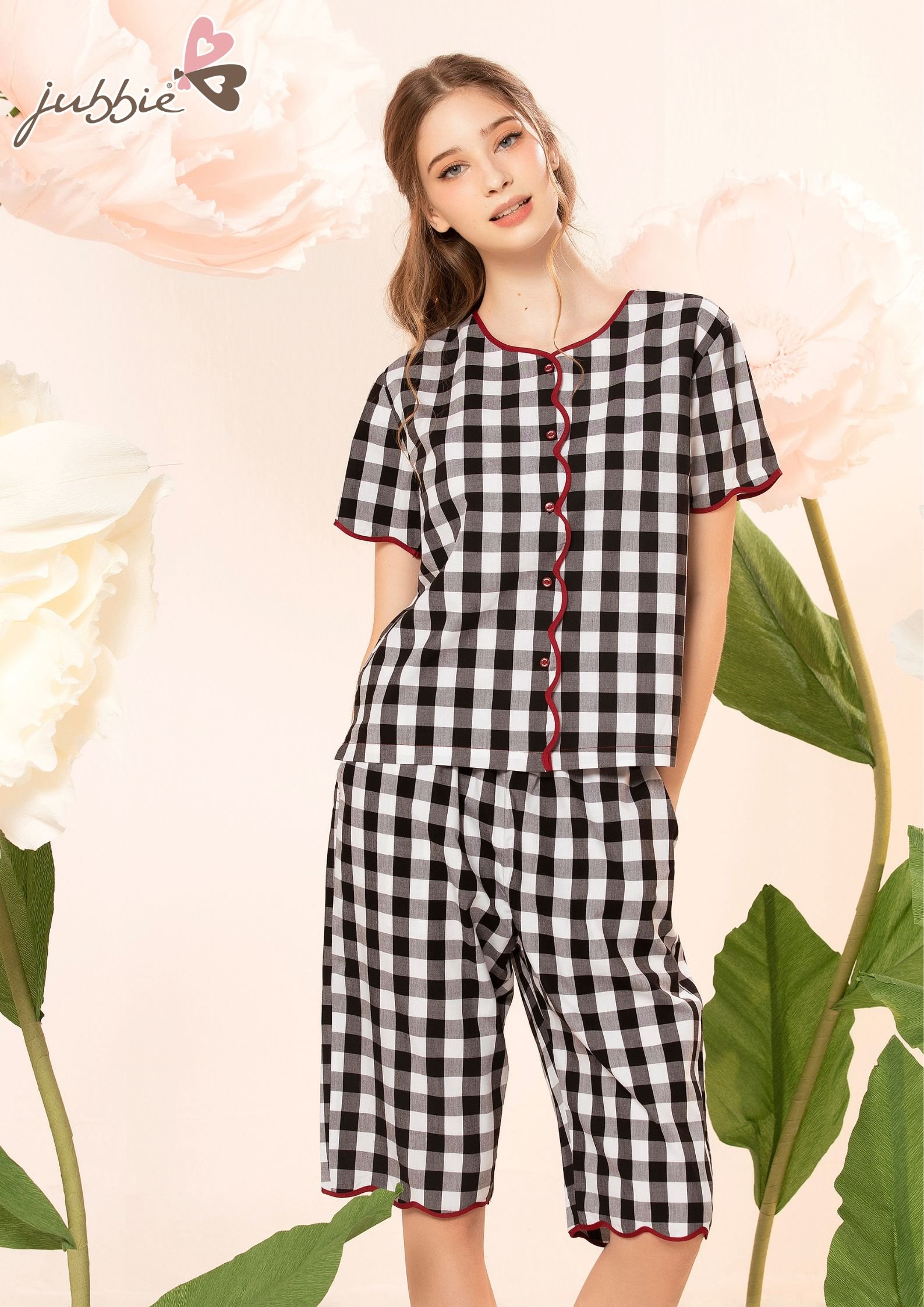 Bộ lửng kate cổ tròn mặc nhà Jubbie 32486