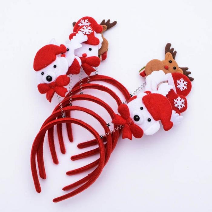Cài tóc Noel có đèn led ngộ nghĩnh dành cho bé