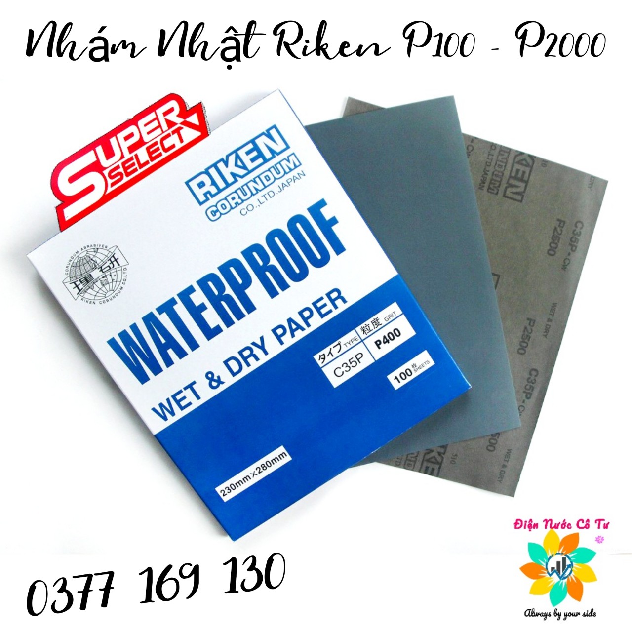 Nhám nhật nhám nước riken 180/240/400/600/800/1000/2000