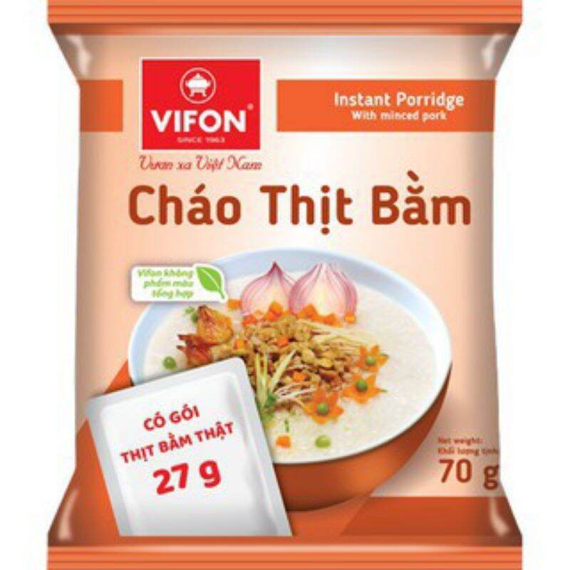 10 gói Cháo Vifon có túi thịt thật gói 70g