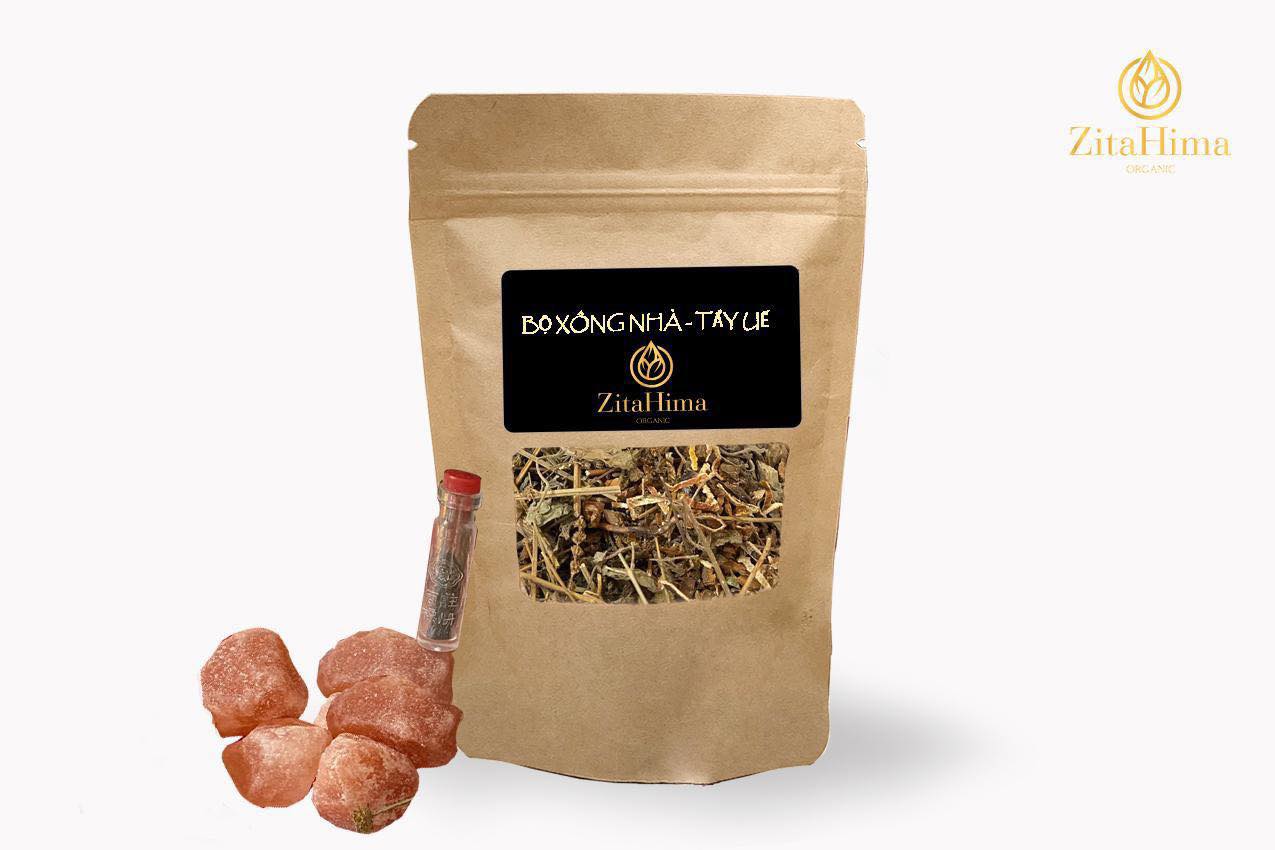 Bộ xông nhà tẩy uế trừ tà bằng thảo dược và đá muối hồng himalaya - 11105