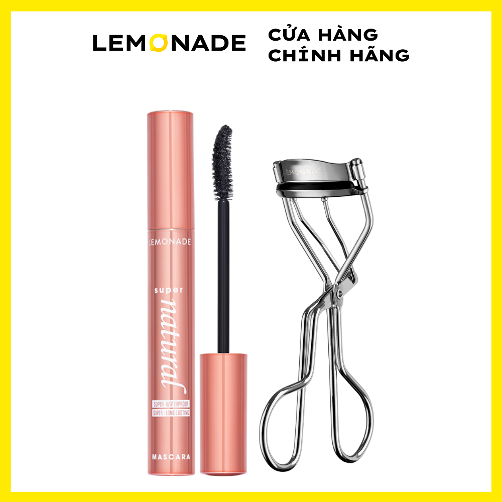Chuốt mi Lemonade SuperNatural Mascara & Kẹp mi cong lâu Lemonade Curler