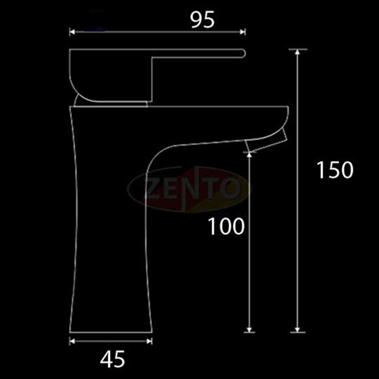VÒI LAVABO NÓNG LẠNH ZENTO SUS3309