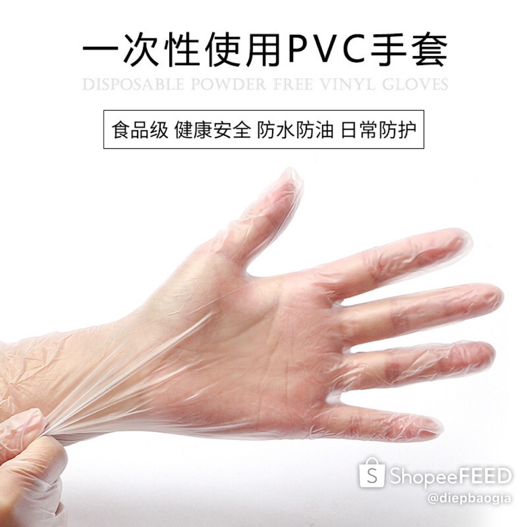 Găng tay pvc làm bánh 10 cái