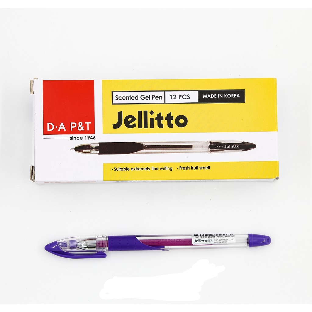 Bút Gel Jellitto D.A P&T 0.38mm (hộp 12 cây)
