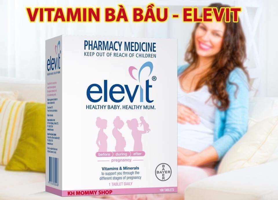 [HCM]Vitamin dành cho bà bầu Elevit 100 viên ÚC
