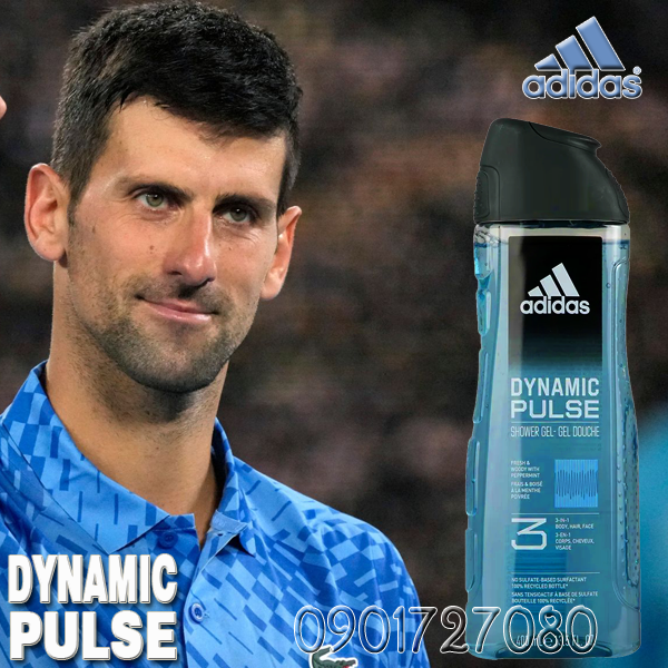 Sữa tắm, gội Adidas Dynamic Pulse (3in1) - Spain