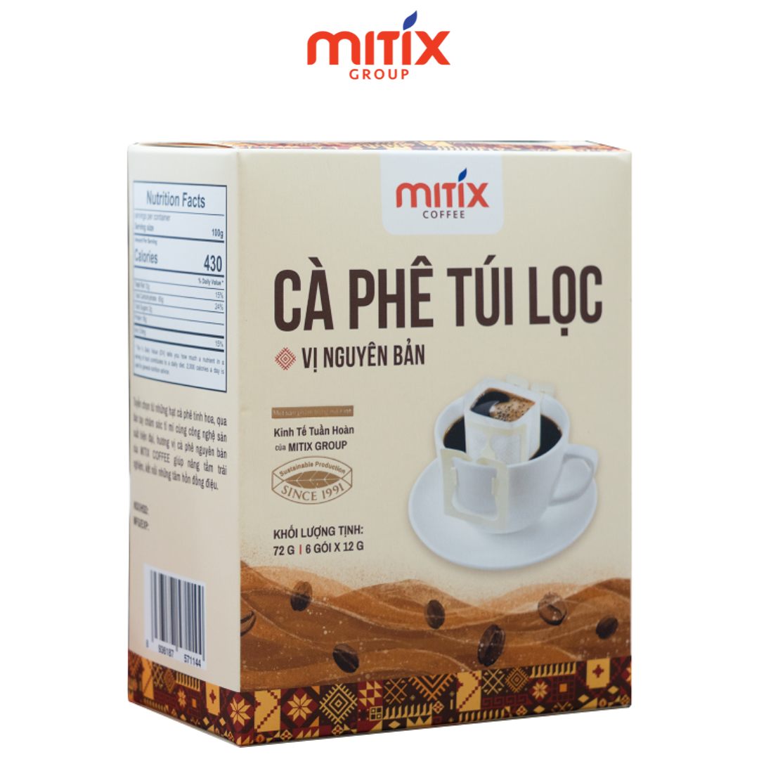 Cà phê túi lọc Mitix 72g ( 6 gói x12g)