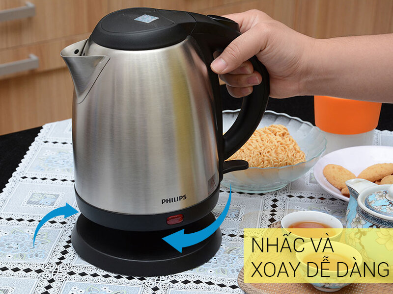 (BH 24 tháng chính hãng)Ấm đun Bình Đun Siêu Tốc Philips HD9306 1.5L
