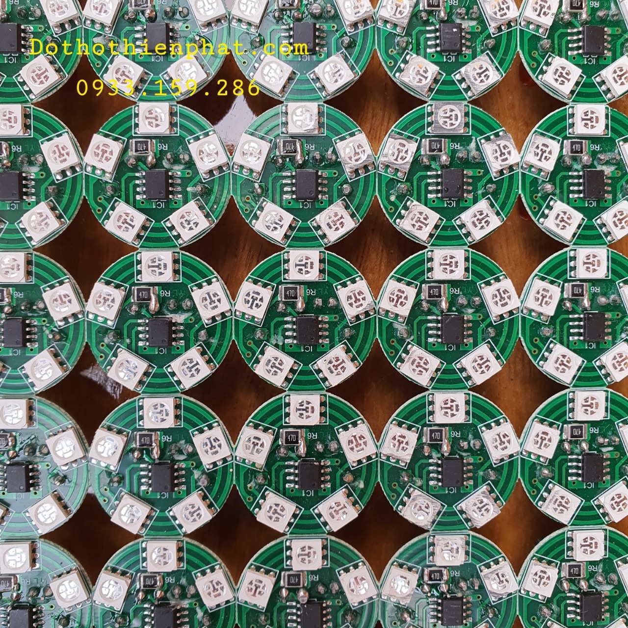 Bo mạch LED đèn thờ pha lê siêu sáng 2mm