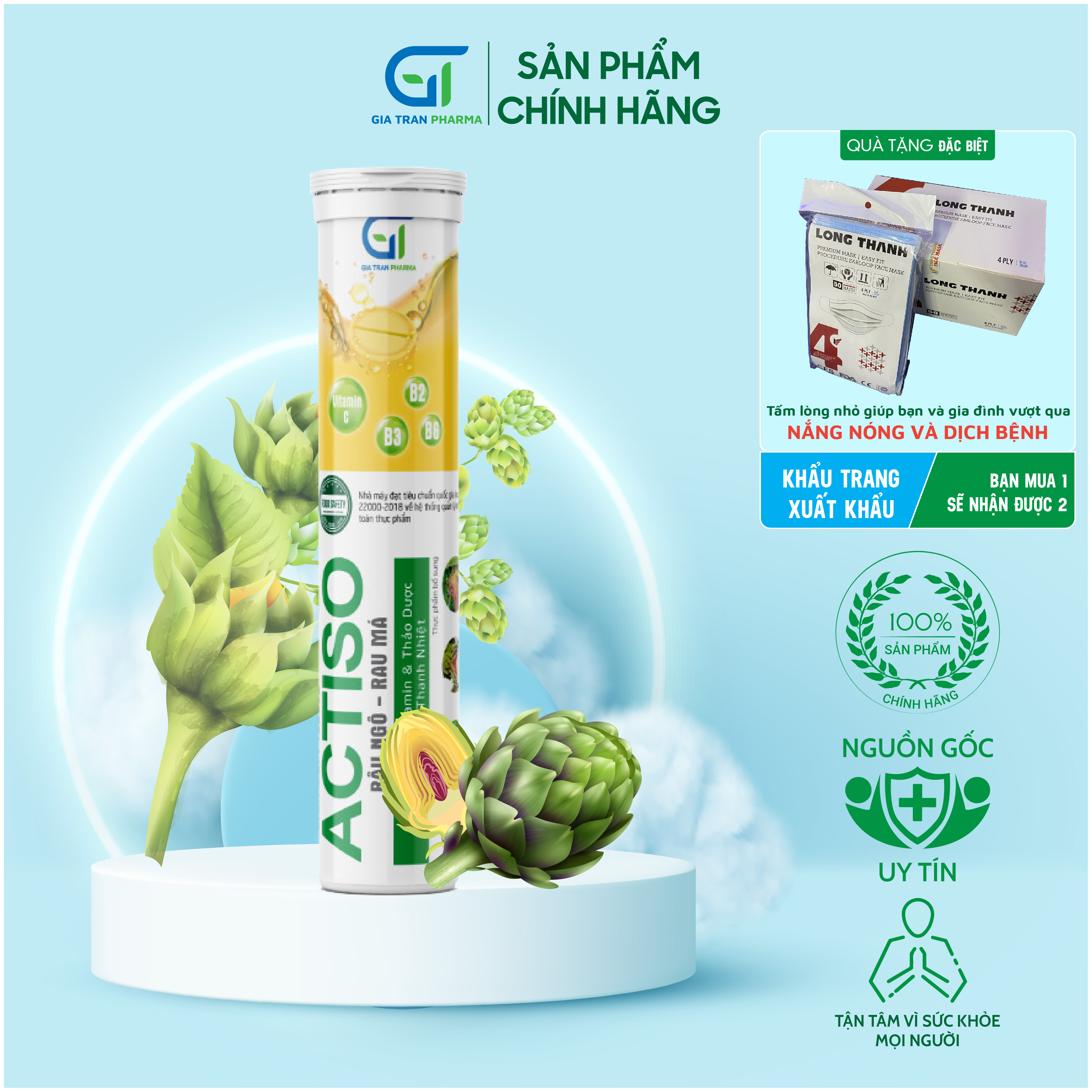 [CHÍNH HÃNG] Viên Sủi Mát Gan Pluzssz ACTISO - Tinh Chất Atiso, Râu Ngô ...