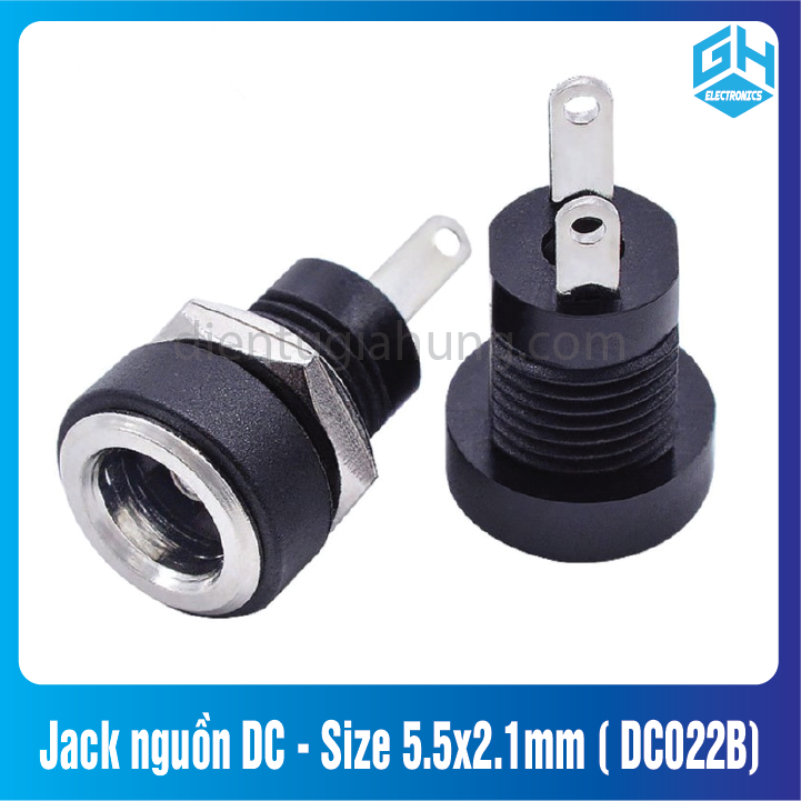 Jack nguồn DC - Size 5.5x2.1mm ( DC022B)set 5 cái