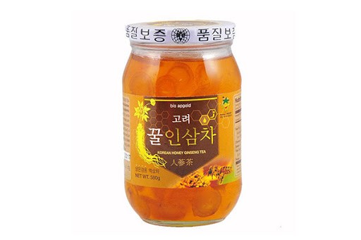 Sâm Tươi Thái Lát Ngâm Mật Ong Bio Apgold Hàn Quốc 580g
