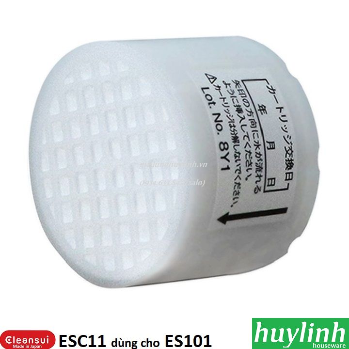 Lõi lọc nước Cleansui ESC11 dùng cho thiết bị lọc vòi sen tắm ES101 - Sản xuất tại Nhật Bản