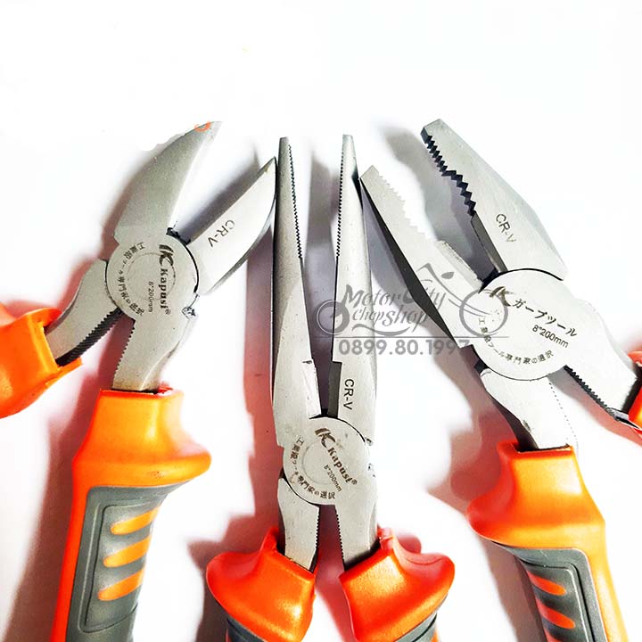 Bộ 3 kìm đa năng 8 icnh Kapusi japan siêu bền công nghệ nhật bản