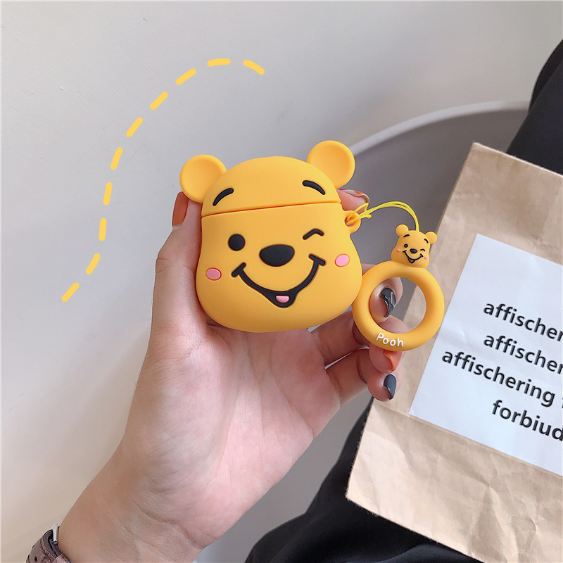 🌟case airpods🌟 vỏ bọc tai nghe airpods 1/2/pro gấu pooh heo piglet